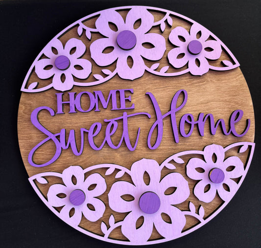 Home sweet home floral