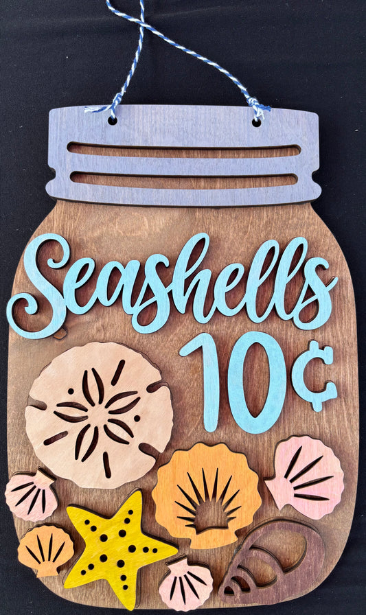 Seashell jar