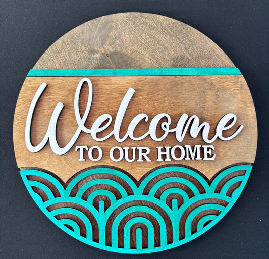 Modern arch welcome