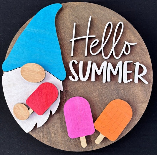 Summer popsicle gnome